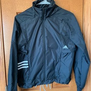 Black Adidas windbreak jacket